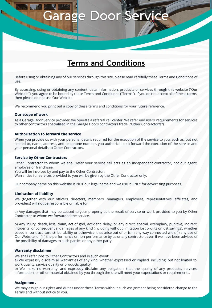 Garage Door Mobile Service Repair Milwaukee, WI 262-299-9323